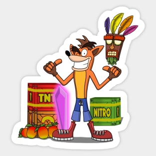 Crash Bandicoot Sticker